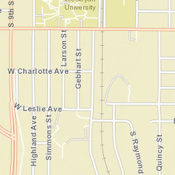 Salina, KS, USA Street Map