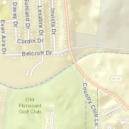 13527-13609 Old Halls Ferry Road Black Jack Street Map