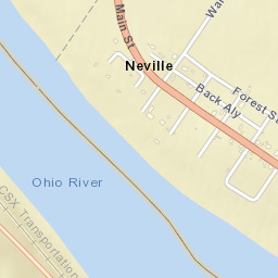 Neville Ohio Street Map