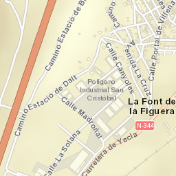 La Font de la Figuera Street Map
