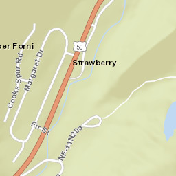 Strawberry California Street Map