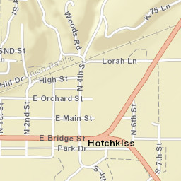 Hotchkiss Colorado Street Map