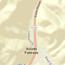 Scioto Furnace Ohio Street Map