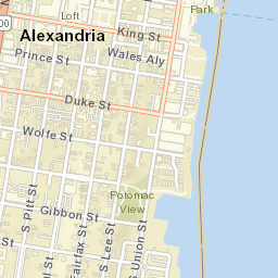 Alexandria, Virginia Street Map