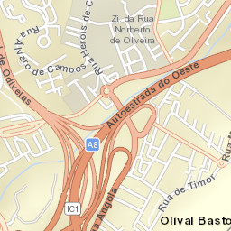 Olival de Basto Street Map