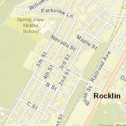 Rocklin California Street Map