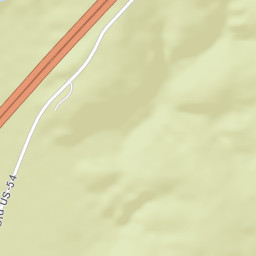 U.S. 54, Mark Twain National Forest, Fulton Street Map