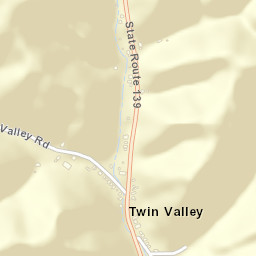 Twin Valley Ohio Street Map