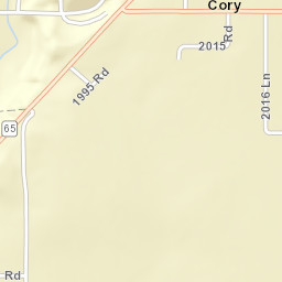Cory Colorado Street Map