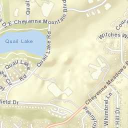 1450 Cheyenne Meadows Road, Colorado Springs, CO Street Map