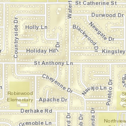 Florissant, MO, USA Street Map