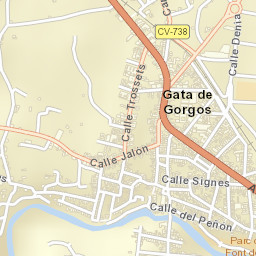 Gata de Gorgos Street Map