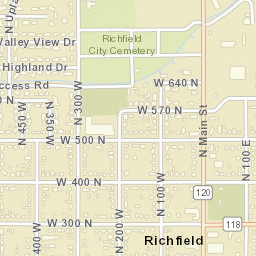 200-298 Highway 118, Richfield, UT 84701 Street Map