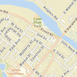 Lewes Delaware Street Map