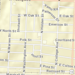 100-112 East North Street, Warrensburg, MO Street Map