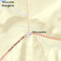 Slocum Ohio Street Map