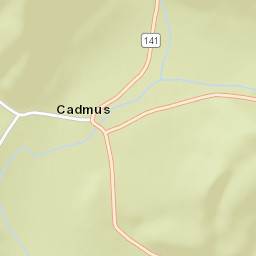 Cadmus Ohio Street Map