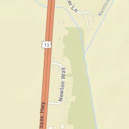 Newton Woods Delaware Street Map