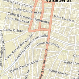 Valdepeñas Street Map