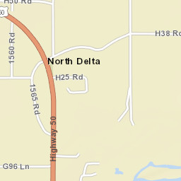 North Delta Colorado Street Map