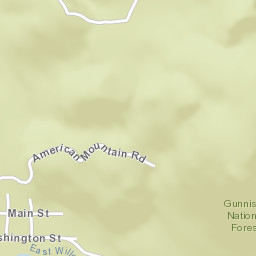 Tincup Colorado Street Map