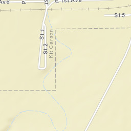 Kit Carson Colorado Street Map