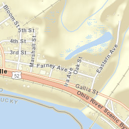 Sciotoville Ohio Street Map