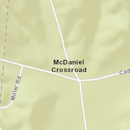 McDaniel Crossroad Ohio Street Map