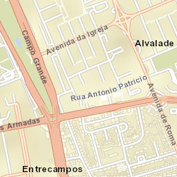 Alvalade Street Map