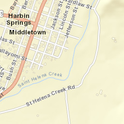 Middletown California Street Map