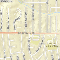 10009-10013 Clairmont Drive Saint Louis Street Map