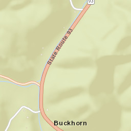 Buckhorn Ohio Street Map