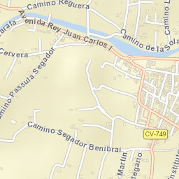 Jalón Street Map