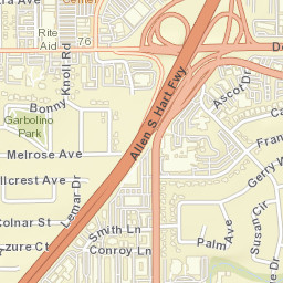 Dwight D. Eisenhower Hwy Roseville Street Map