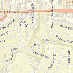 1701-1735 Douglas Blvd Roseville CA Street Map