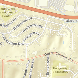 11693-11719 Old Saint Charles Rd Bridgeton MO Street Map