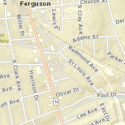 7 South Florissant Road, Ferguson, MO Street Map