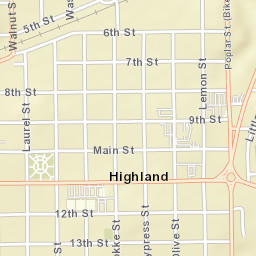 719 Cypress Street, Highland, IL 62249 Street Map