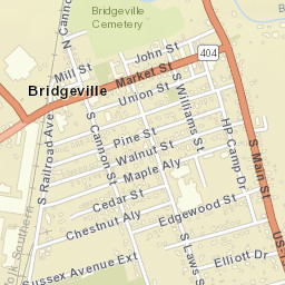 Bridgeville Delaware Street Map