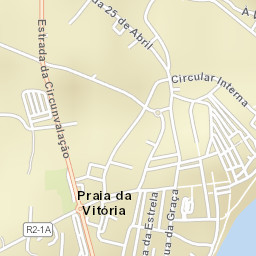 Praia da Vitória Street Map