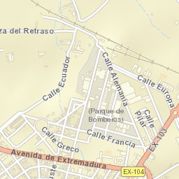 Castuera Street Map