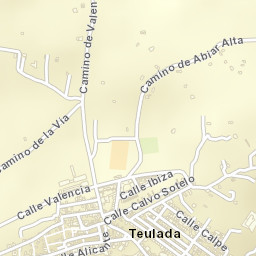 Teulada Street Map