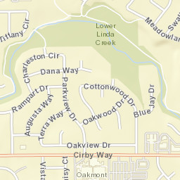 1550-1598 Dana Way Roseville CA Street Map
