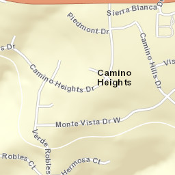 Camino Heights California Street Map
