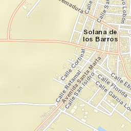 Solana de los Barros Street Map