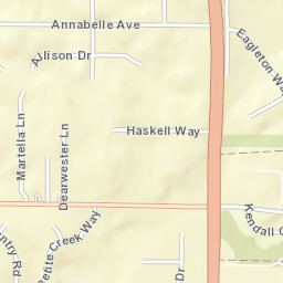 3640-3650 Annabelle Ave Roseville Street Map
