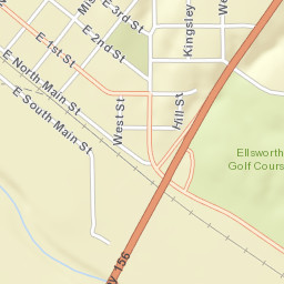 Blake Street & Kansas 156, Ellsworth, KS Street Map