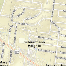 9804 Harold Dr Woodson Terrace Street Map