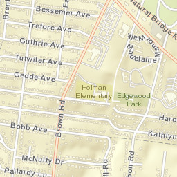 3872-3942 Brown Road Berkeley MO Street Map