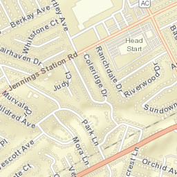 9285-9299 Halls Ferry Road Jennings Street Map